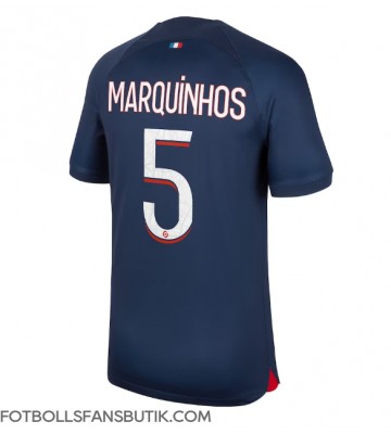 Paris Saint-Germain Marquinhos #5 Replika Hemmatröja 2023-24 Kortärmad